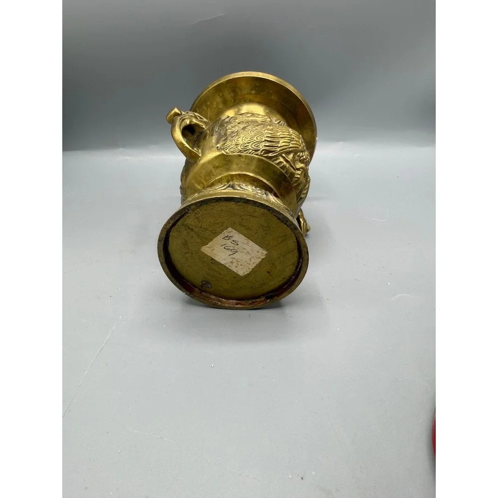 Japanese Buddhist Altar Fitting Flower Vase Vtg Flower Stand Brass Hanatate Kabi